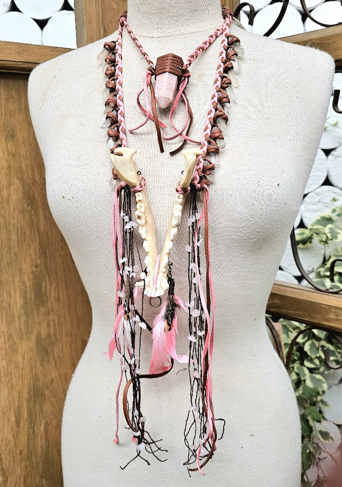 Jawbone Pink Necklace - Image 2