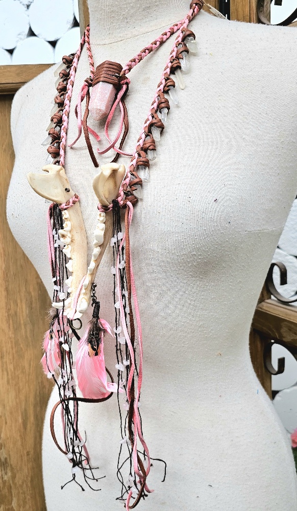 Jawbone Pink Necklace - Image 3