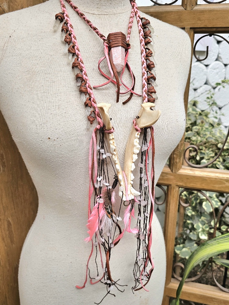 Jawbone Pink Necklace - Image 5